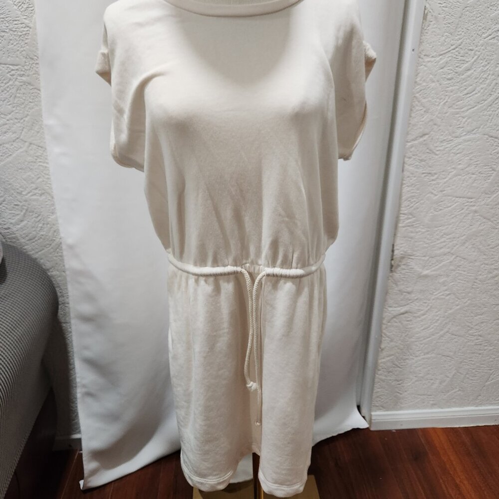 Lou & Grey Athletic drawstring sweatshirt dress